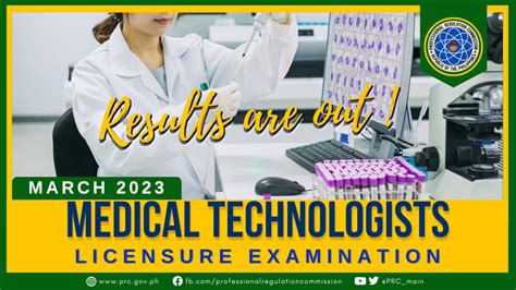 RESULTS: March 2023 Medical Technologists .